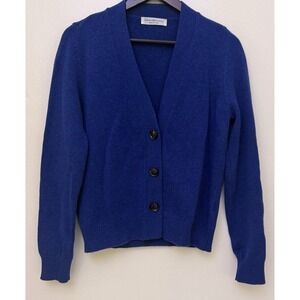 Amina Rubinacci Cashmere Blend Sweater Cardigan Italy Made Women Sz 44